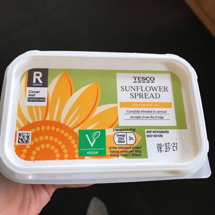 photo of Tesco Sunflower spread shared by @dory on  08 Jul 2021 - review