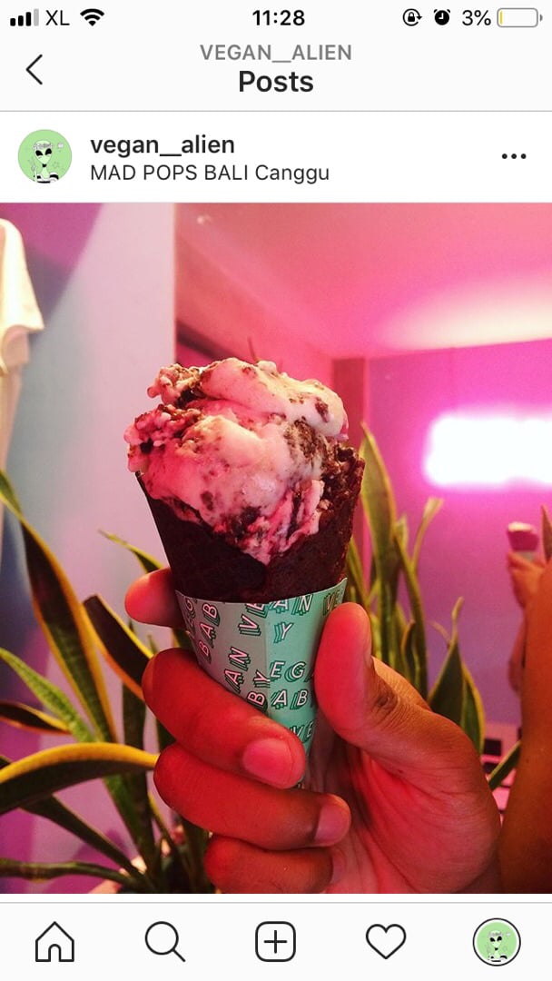 photo of Mad Pops Bali Black Forest with vegan brownie shared by @vegan-alien on  01 Apr 2020 - review