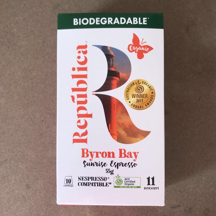 photo of Republica Byron Bay Sunrise Espresso Capsules shared by @happyroxy on  10 Oct 2020 - review