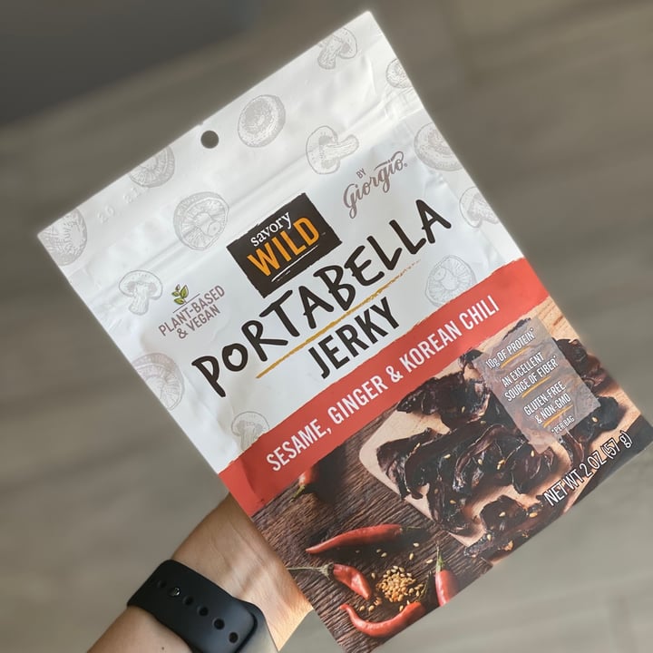 review photo of Savory Wild Portabella Jerky shared by @vegankenji on 11 Feb 2021 - review