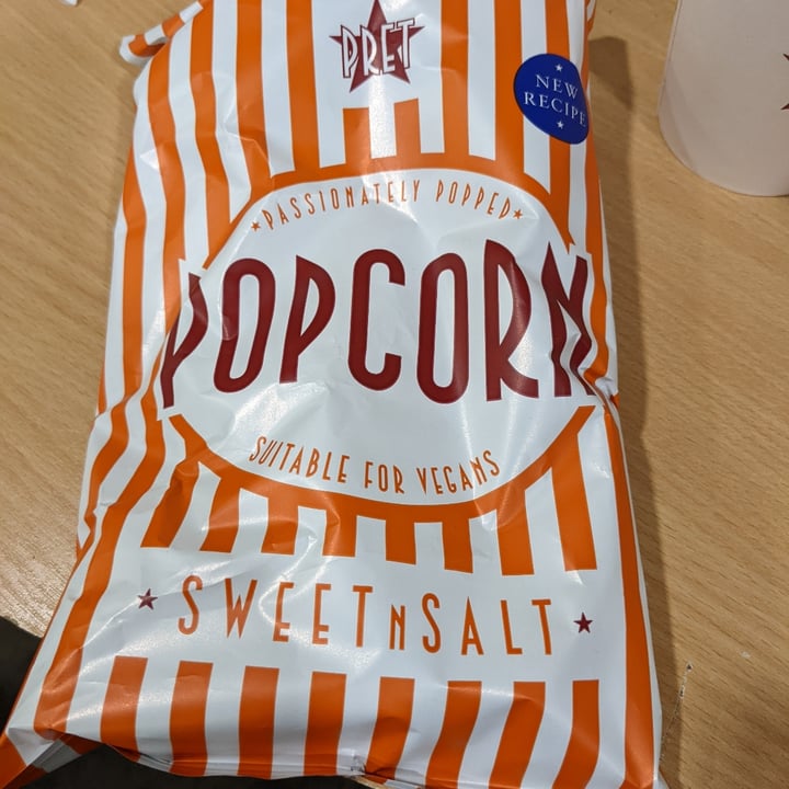 review photo of Pret A Manger sweet and salty popcorn shared by @stephiewaite on 31 May 2022 - review