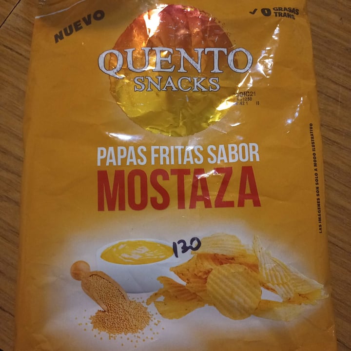photo of Quento Snacks Papas fritas sabor mostaza shared by @julipink on  14 Oct 2021 - review