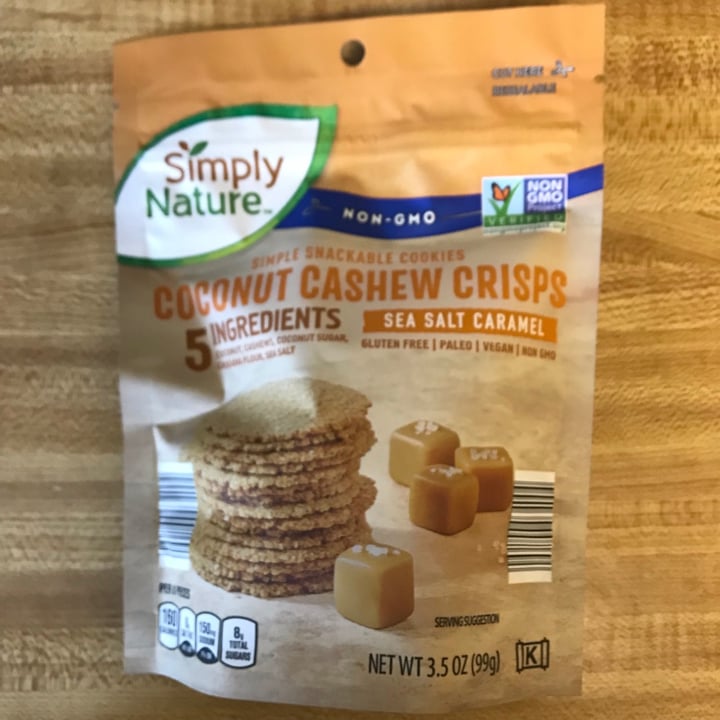 photo of Simply Nature Coconut cashew crisps - sea salt caramel shared by @kanderson5 on  18 Jun 2021 - review