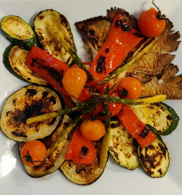 Foto do prato “Parrillada de verduras”