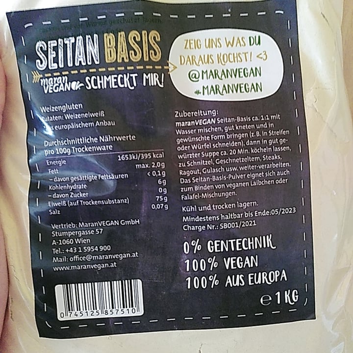 photo of MaranVEGAN Seitan Basis shared by @andras on  22 Mar 2021 - review