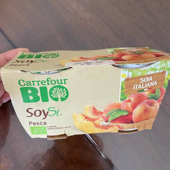 photo of Carrefour Bio Yogurt Soysì pesca shared by @turbolenta on  11 Jun 2022 - review