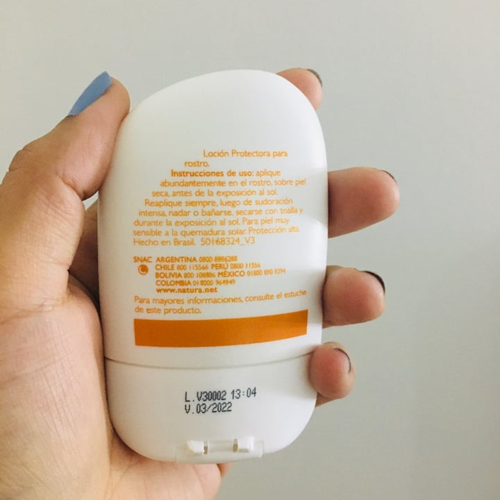 photo of Natura Fotoequilibrio Facial FPS 50 shared by @sofiporti on  07 Dec 2020 - review