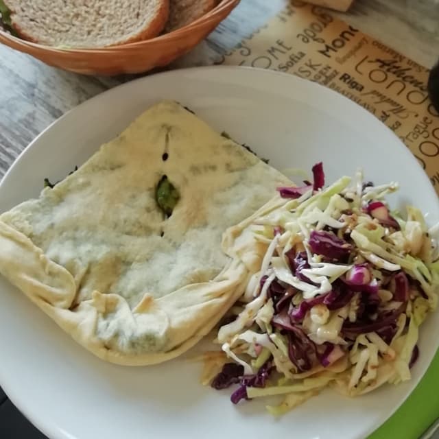 Photo of the dish “Torta salata con crema di tofu affumicato”