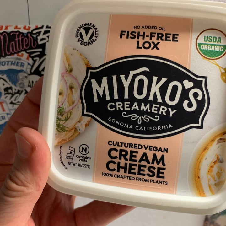 photo of Miyoko's Creamery Organic Cultured Vegan Cream Cheese Fish-Free Lox shared by @allhess on  19 Mar 2021 - review