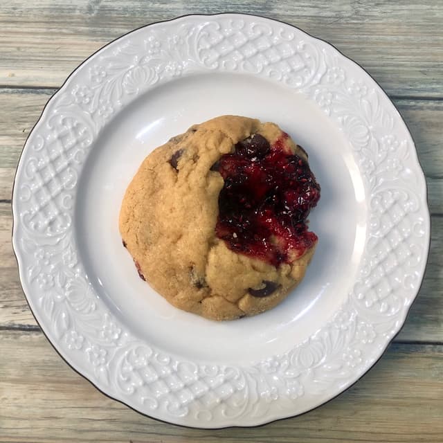 菜肴“Cookie de Raspberry (vegana)”的照片
