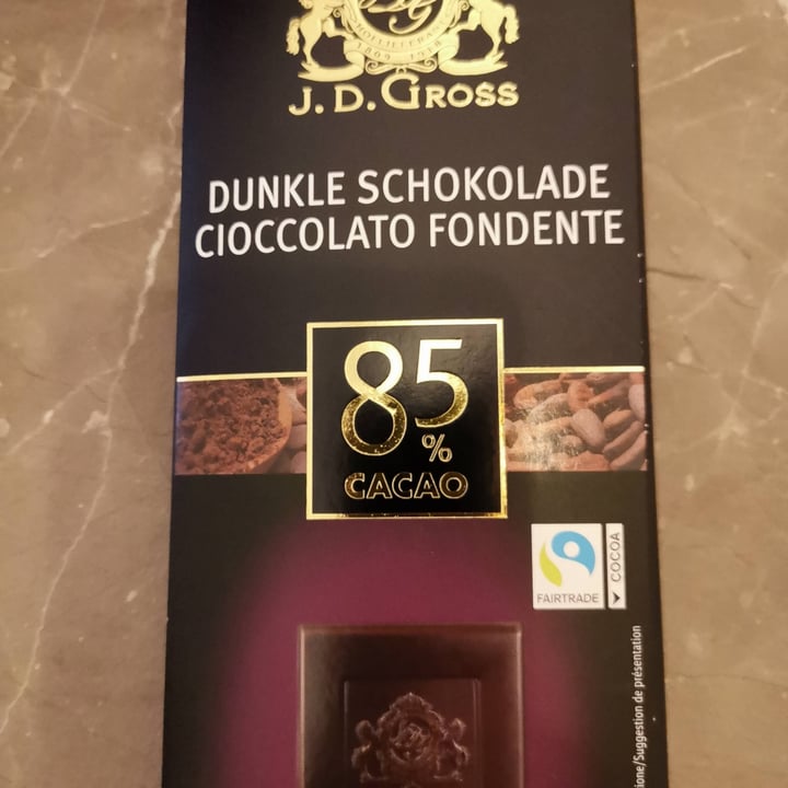 photo of J. D. Gross Chocolate Ecuador 85% shared by @caro212 on  30 Dec 2021 - review