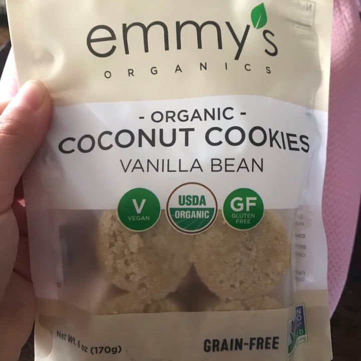 review photo of emmy's organics coconut Cookies vanilla bean shared by @xpadrile on 16 Sep 2020 - review