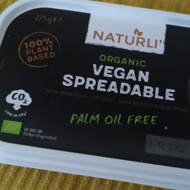 photo of Naturli' Spread Vegano shared by @genuedean on  02 Dec 2022 - review