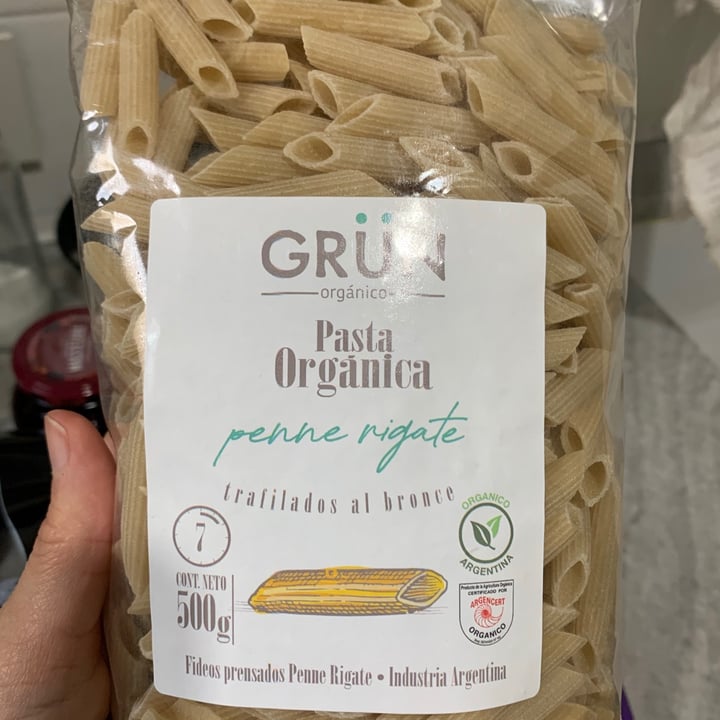 photo of Grün Orgánico Pasta Orgánica Penne Rigate shared by @nataliafiasconaro on  09 Oct 2020 - review