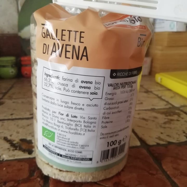 photo of Fior di Loto Gallette di avena shared by @minaanim on  27 May 2022 - review