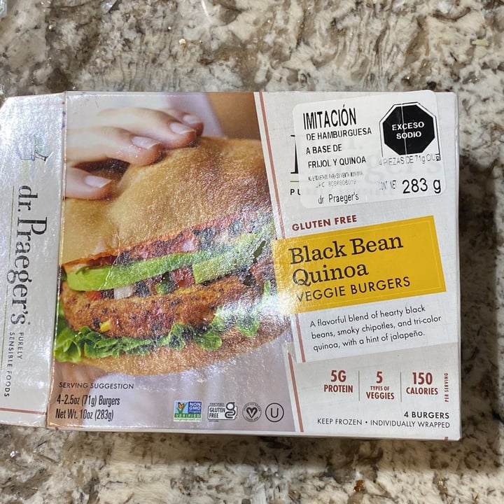 photo of Dr. Praeger's Black Bean Quinoa Veggie Burgers shared by @karla93 on  14 Jun 2022 - review