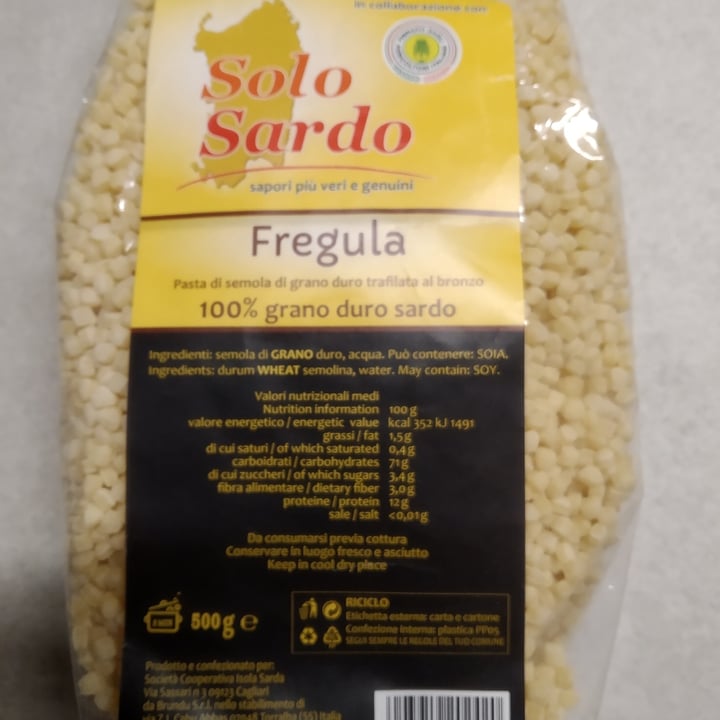 photo of Solo sardo Fregula shared by @catangel on  31 Mar 2022 - review