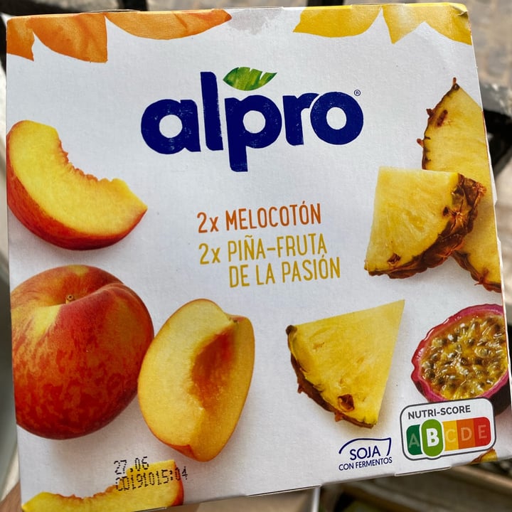 photo of Alpro 2x Melocotón 2x Piña Fruta de la Pasión shared by @gingerbreads on  02 Jun 2022 - review