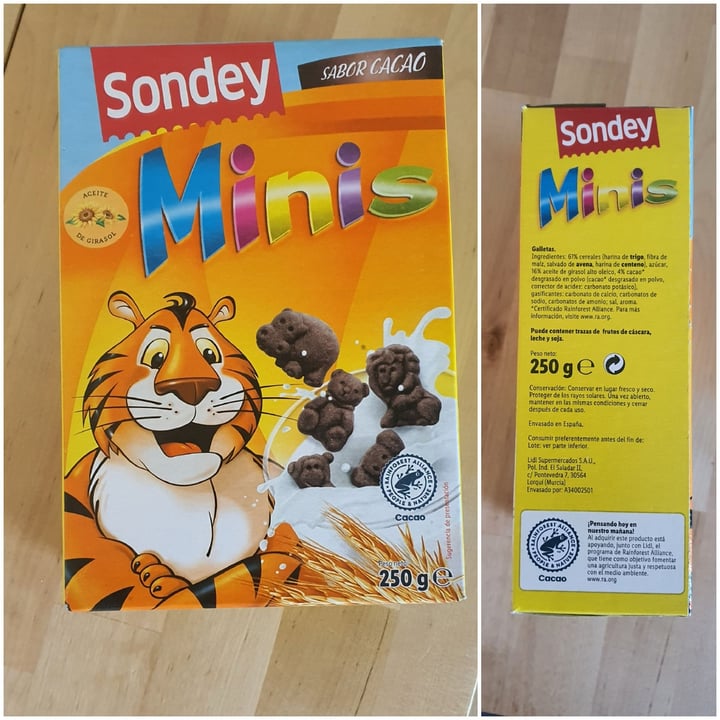 review photo of Sondey Galletas animalitos chocolate shared by @evahernandezmartinez on 04 Sep 2021 - review