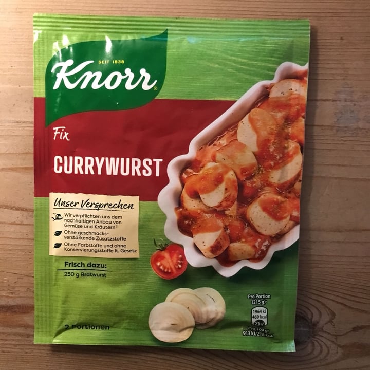 photo of Knorr Fix Currywurst shared by @nicmue64 on  16 Jan 2020 - review