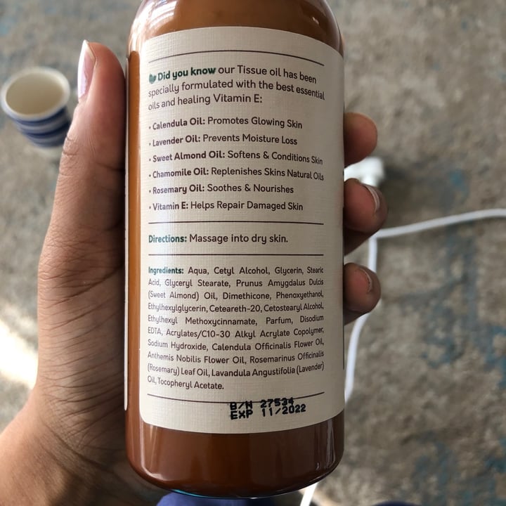 review photo of Earthbound Tissue oil shared by @noma95 on 04 Sep 2021 - review