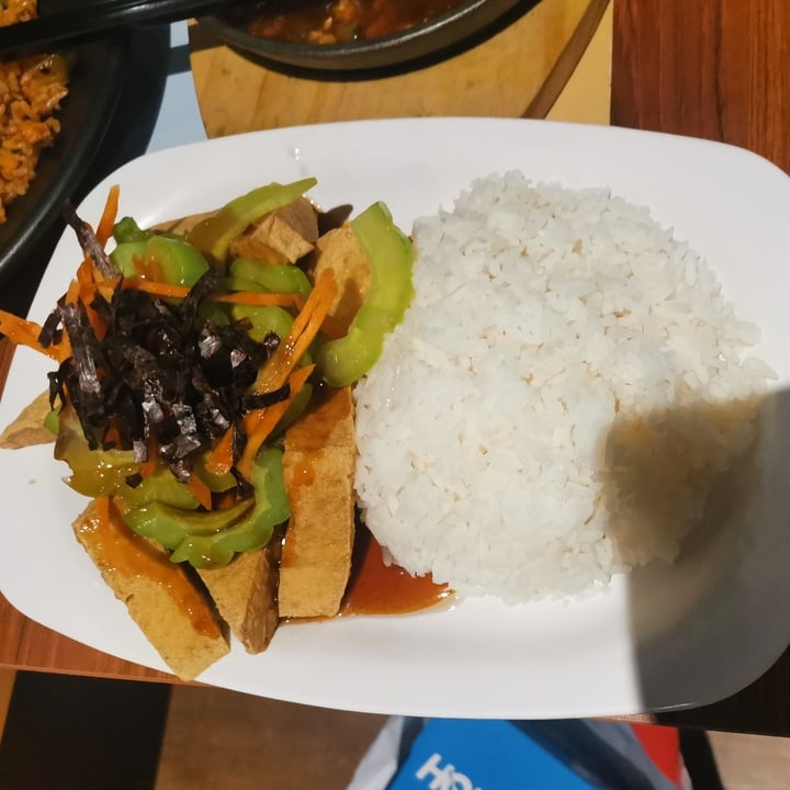 photo of Time's Vege Bittergourd with tofu and rice shared by @fluffyfloofs on  15 Oct 2022 - review