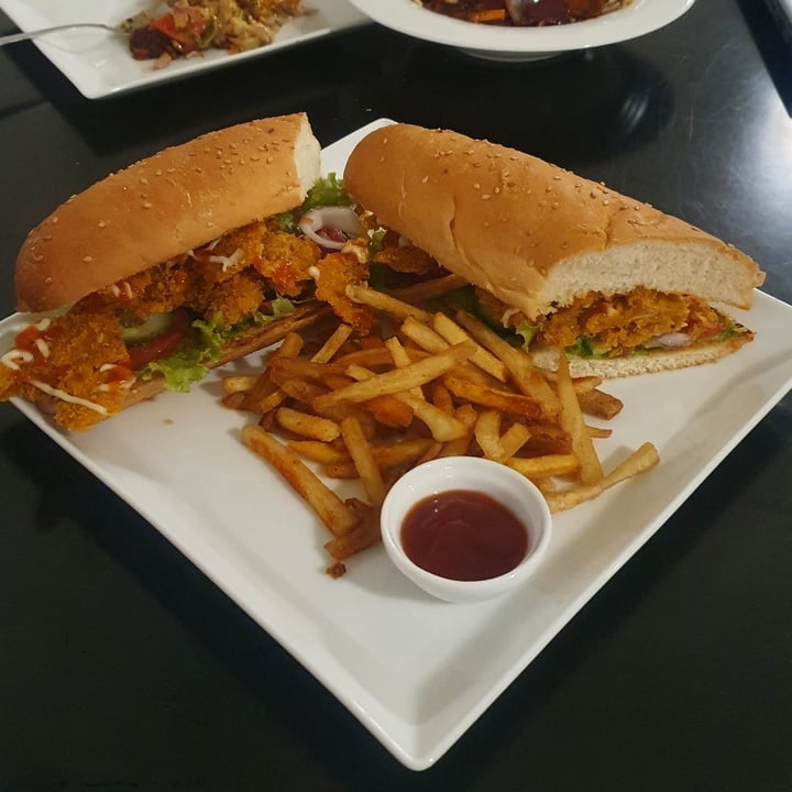 photo of The Vegan Crispy Mushroom Submarine shared by @fireballlily on  26 Jul 2021 - review