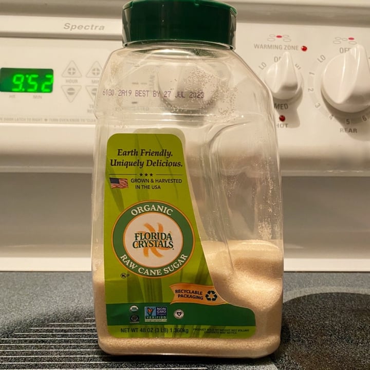 photo of Florida Crystals Organic raw cane sugar shared by @sheenathevegan on  30 Aug 2021 - review