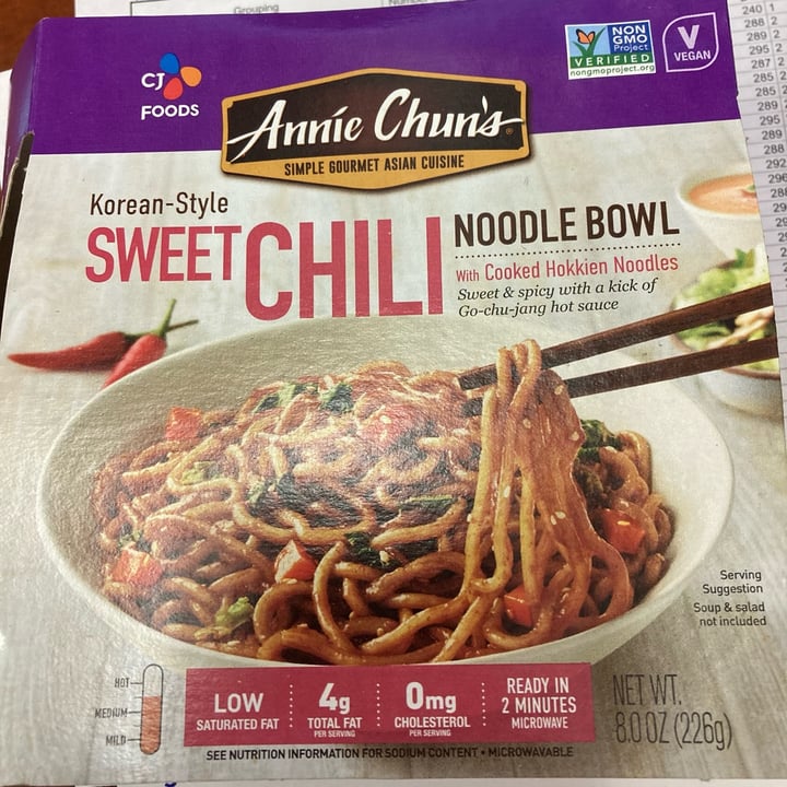 photo of Annie Chun's Korean-Style Sweet Chili Noodle Bowl shared by @epwlandp on  15 Nov 2022 - review