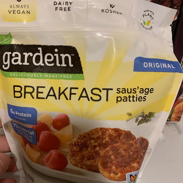 photo of Gardein Breakfast Saus’age Patties Original shared by @smoreydvm on  31 Dec 2020 - review