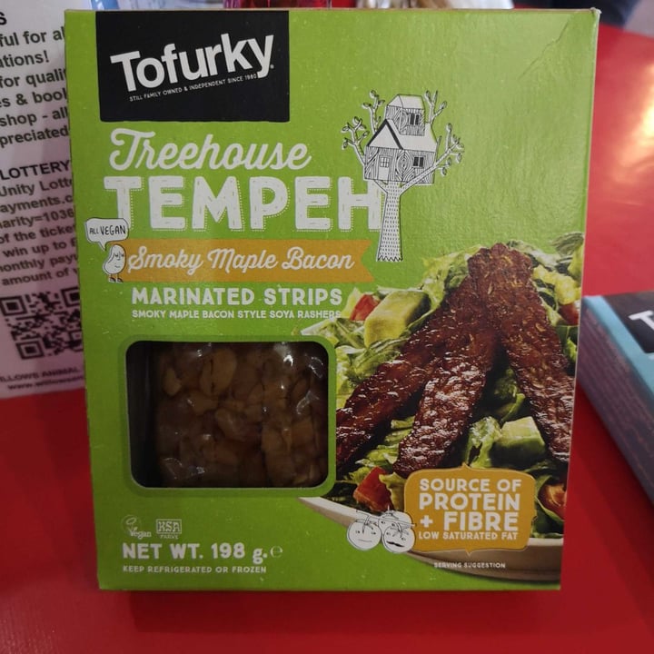 photo of Tofurky Treehouse Tempeh Smoky Maple Bacon Marinated Strips shared by @billnoel on  01 Mar 2020 - review