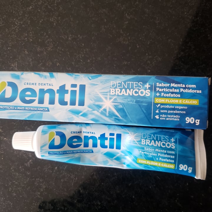 photo of Dentil Creme Dental Dentil Dentes+Brancos  shared by @lubarabach on  21 May 2022 - review