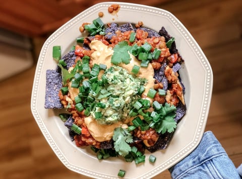 Loaded Chipotle Chili “Cheese” Nachos Recipe