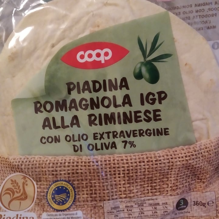 photo of coop piadina shared by @radhamanfrida on  02 Oct 2022 - review