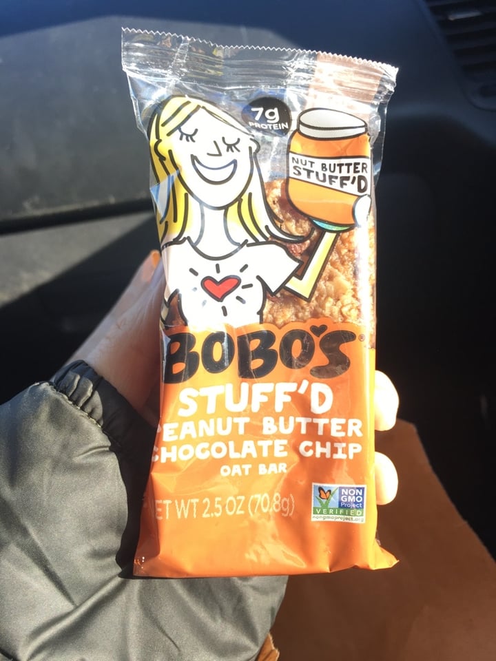 review photo of Bobo's Stuff’d Peanut Butter Chocolate Chip Oat Bar shared by @smash0the0pumpkins on 25 Dec 2019 - review