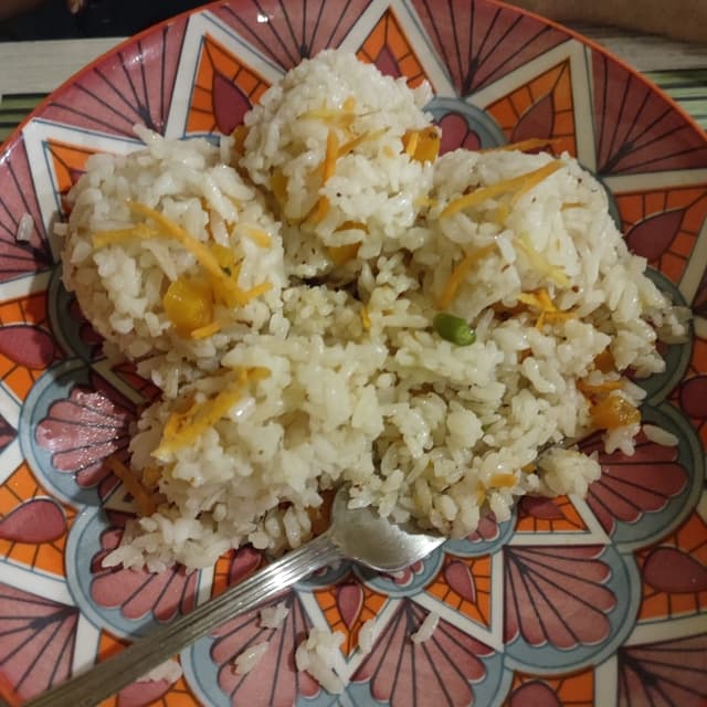 菜肴“riso bianco all'ortolana”的照片