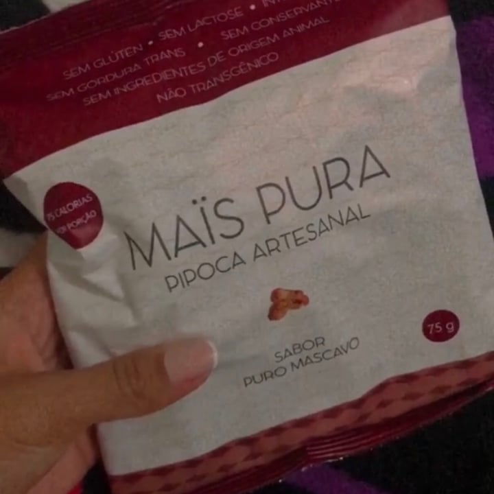 photo of Maïs pura Pipoca sabor Mascavo shared by @joytargino on  02 Sep 2021 - review