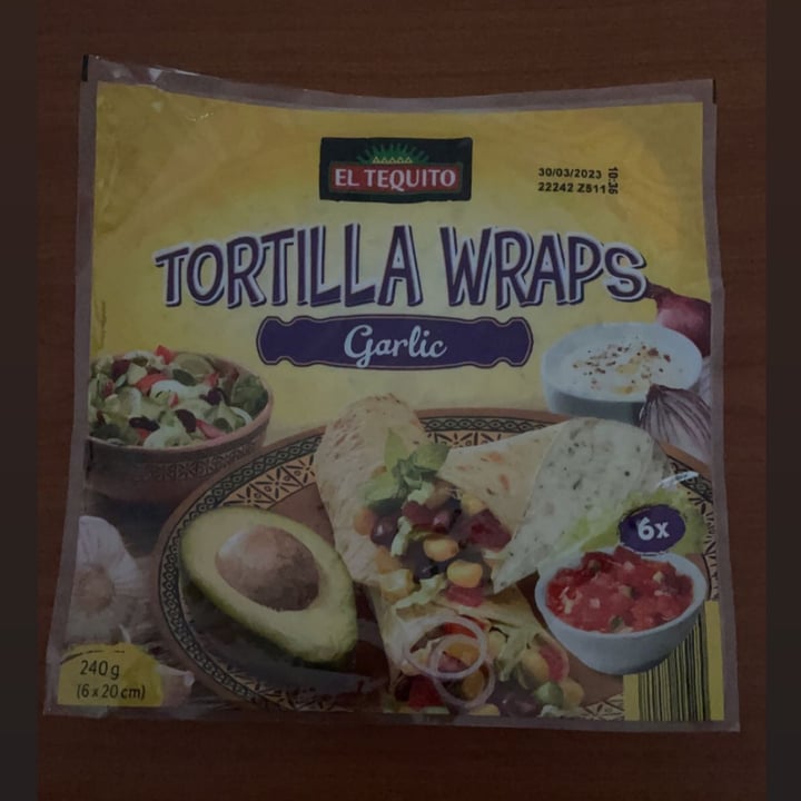 photo of El Tequito tortilla wraps garlic shared by @vegan737363 on  01 Dec 2022 - review