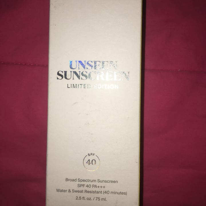 photo of Supergoop! Unseen Sunscreen SPF 40 shared by @caroacosta on  16 Aug 2021 - review