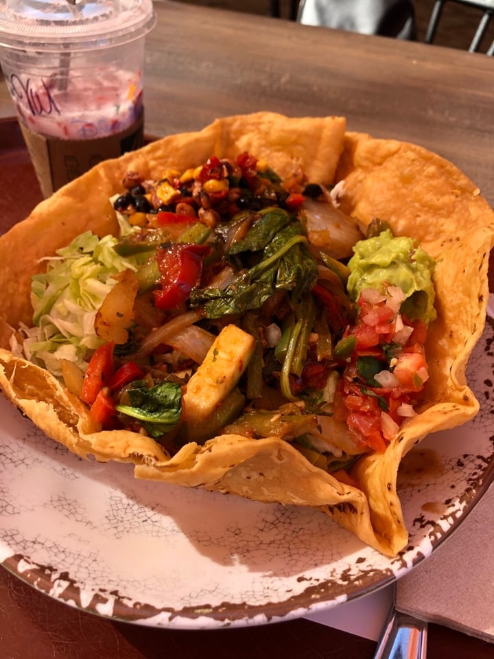 review photo of Rancho del Zocalo Restaurante Tostada Salad shared by @happyharo on 04 Mar 2020 - review