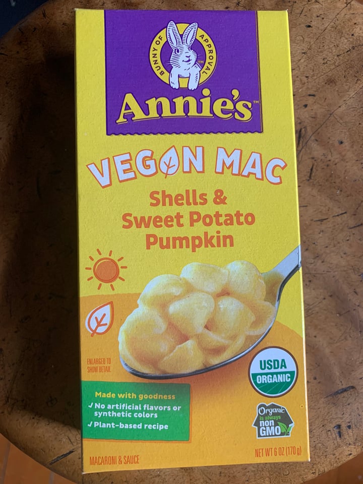 photo of Annie’s Annie’s Organic Vegan Mac Pumpkin And Sweet Potato Creamy Sauce shared by @jeremytheape on  26 Jun 2022 - review