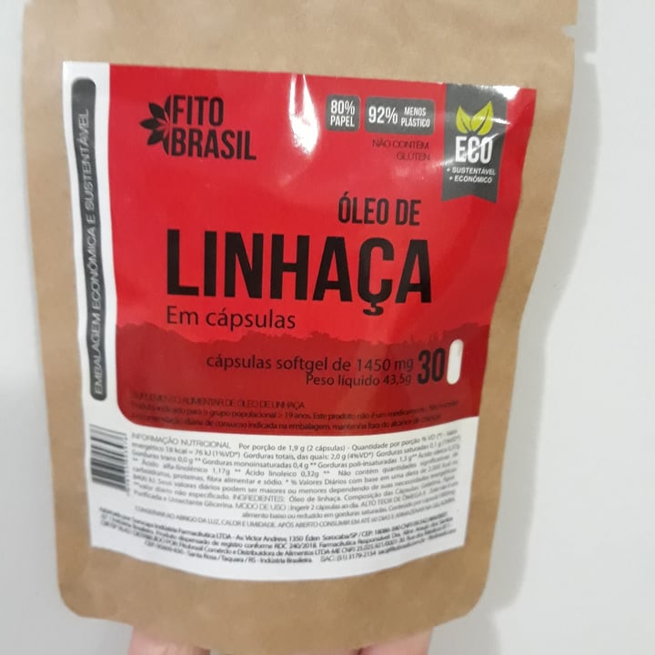 photo of Fitobrasil Óleo de Linhaça em Cápsulas shared by @emiliadias on  13 Nov 2022 - review