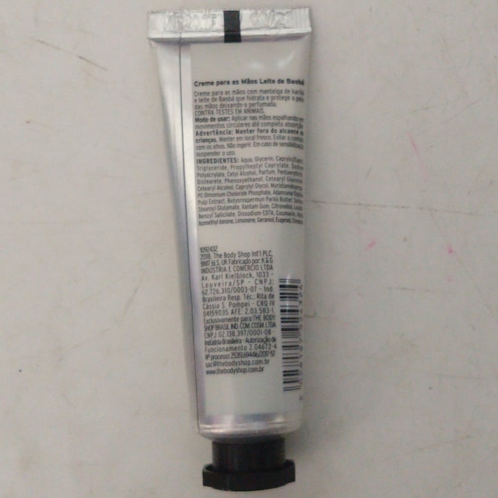 review photo of The Body Shop Creme Para As Mãos, Com Leite De Baoba shared by @anameneses on 12 May 2022 - review
