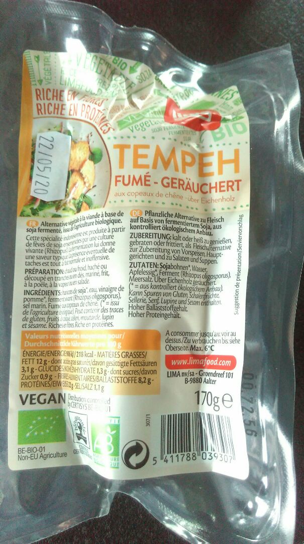 review photo of Lima Tempeh Fumé shared by @stopanimalabuse38 on 21 Apr 2020 - review