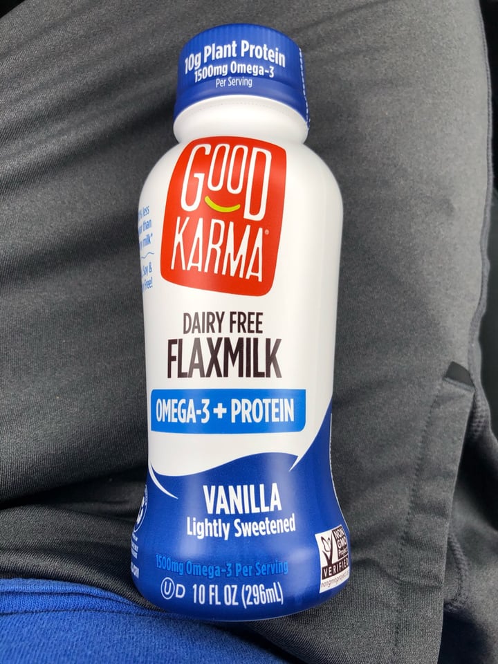 photo of Good Karma Vanilla Lightly Sweetened Flaxmilk + Protein shared by @raatz on  28 Jan 2019 - review