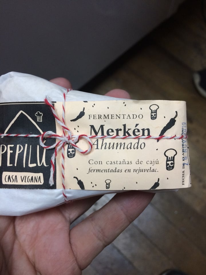 photo of Pepilú Queso de Castaña de Caju con Merken shared by @educhefvegan on  10 Feb 2020 - review
