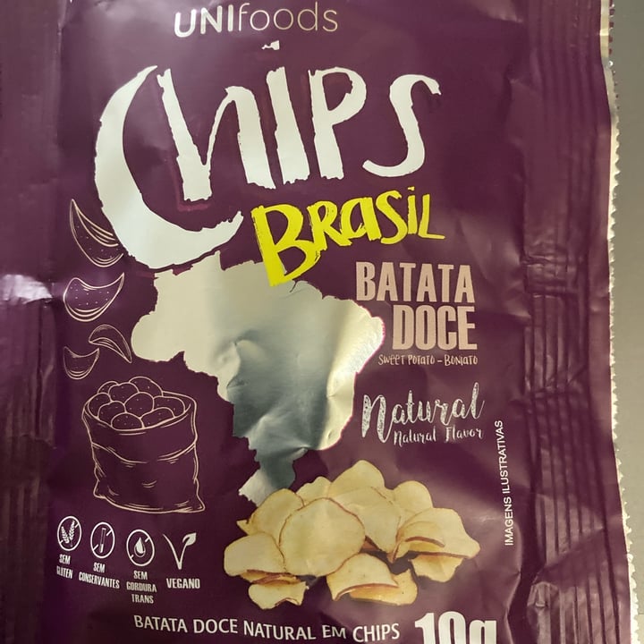 photo of UNIfoods Chips Brasil de Batata Doce shared by @vhb on  28 Jun 2022 - review