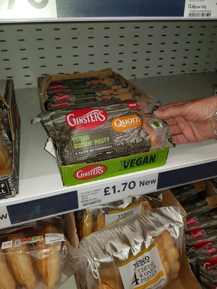 photo of Ginsters Vegan Quorn Pasty shared by @oliviaholmes on  09 Dec 2019 - review