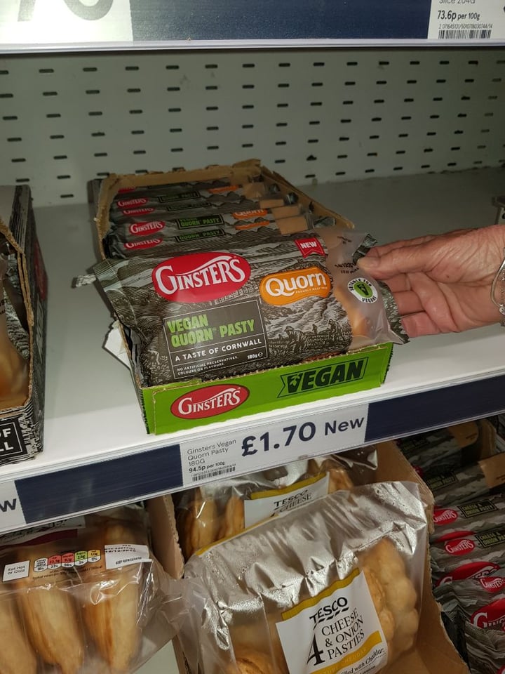 review photo of Ginsters Vegan Quorn Pasty shared by @oliviaholmes on 09 Dec 2019 - review