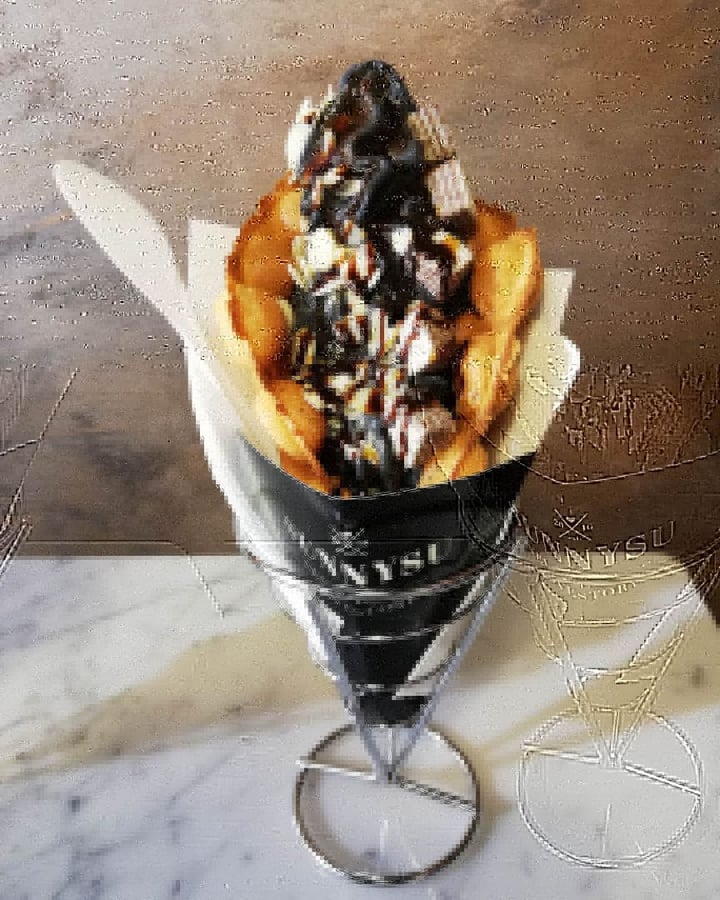 photo of SUNNYSU Austria bubble waffles shared by @vegiana on  23 Feb 2020 - review